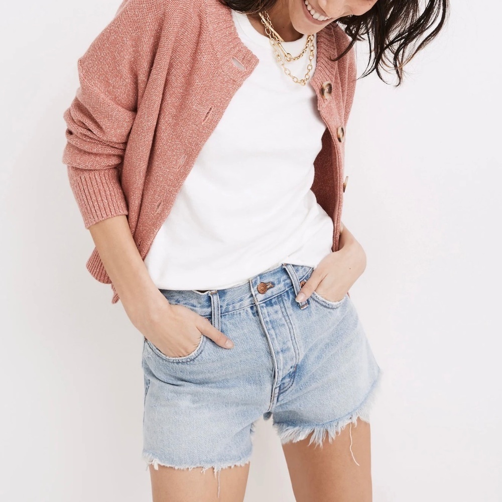 Madewell Relaxed Denim Cut-Off Shorts